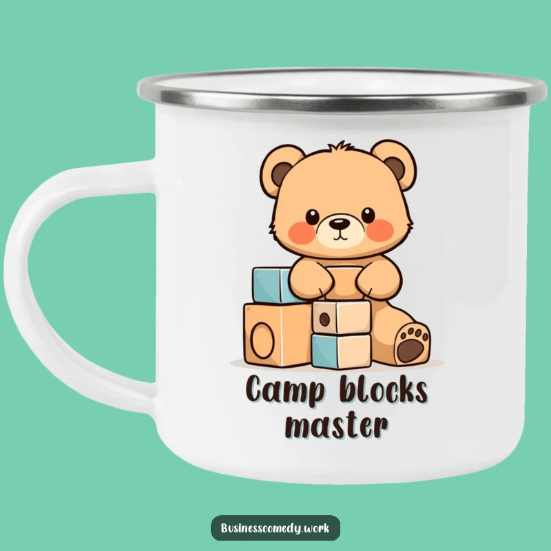Funny Bear Cub Camping Mug - Durable Focused Cub Outdoor Gift