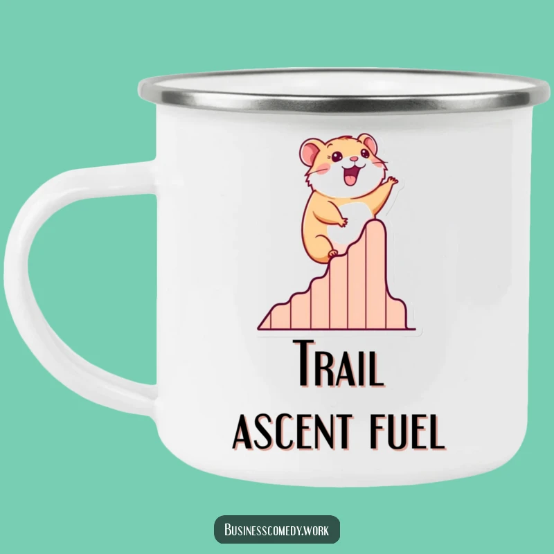 Funny Hamster Success Camping Mug - Climber Outdoor Motivational Gift
