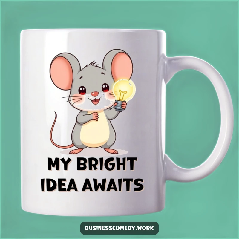 Funny Mouse Lightbulb Mug: Bright Ideas Gift for Geeks and Dreamers