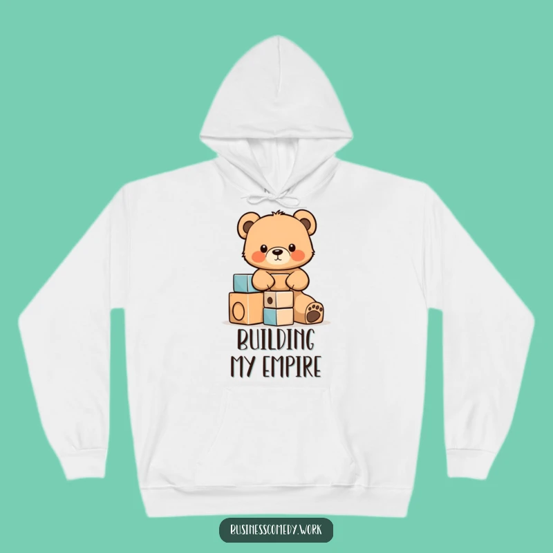 Funny Bear Cub Hoodie - Cozy Focused Cub Sweatshirt for a Laugh