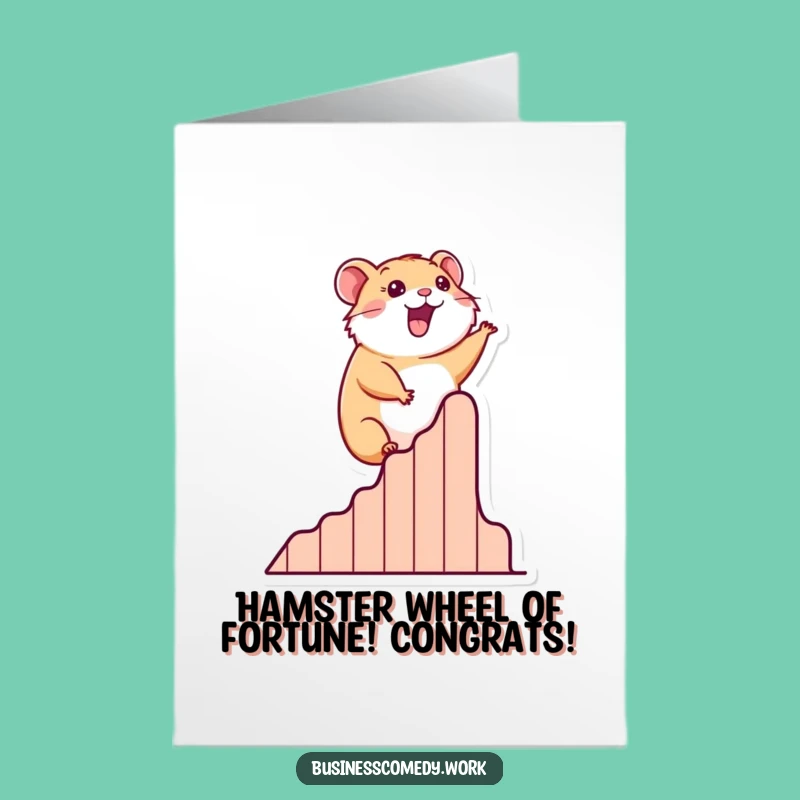 Free Printable Hamster Winning Graph Card - Funny Downloadable Congratulations Gift