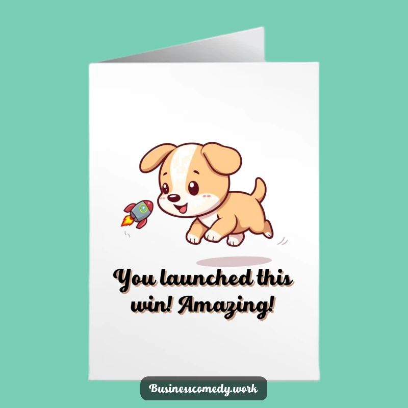 Free Printable Rocket Speed Congratulations Card - Funny Downloadable Gift for Achievements