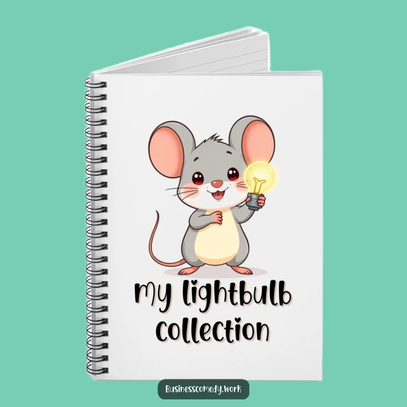 Funny Mouse Lightbulb Notebook: Jot Down Your Brightest Ideas