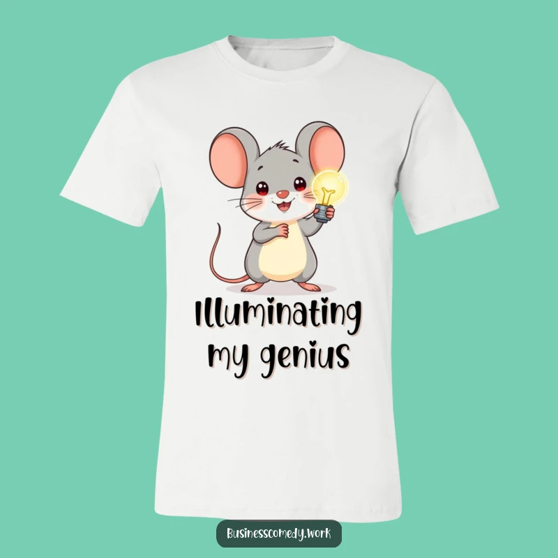 Funny Mouse Lightbulb T-Shirt: Wear Your Bright Ideas with Pride
